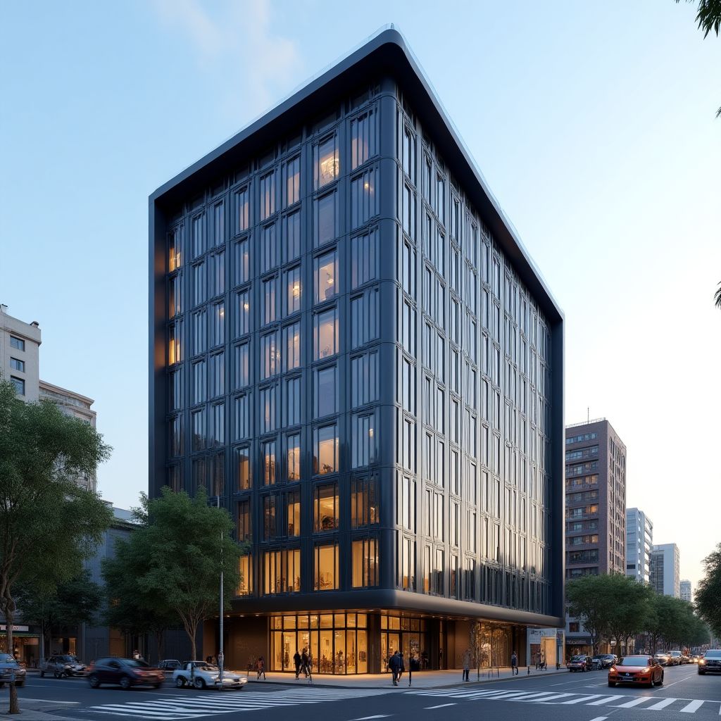 Fachada del edificio de oficinas