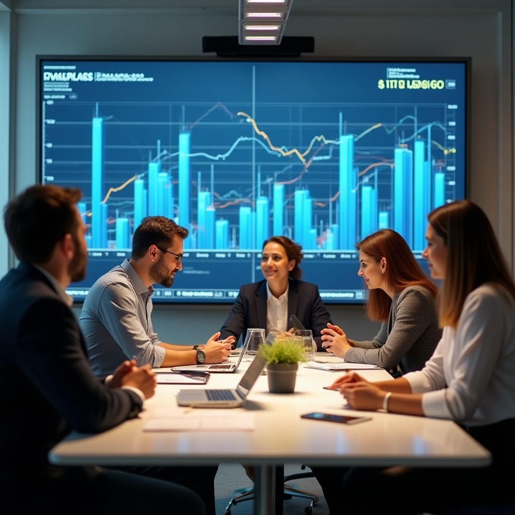 Equipo en sesión de planificación