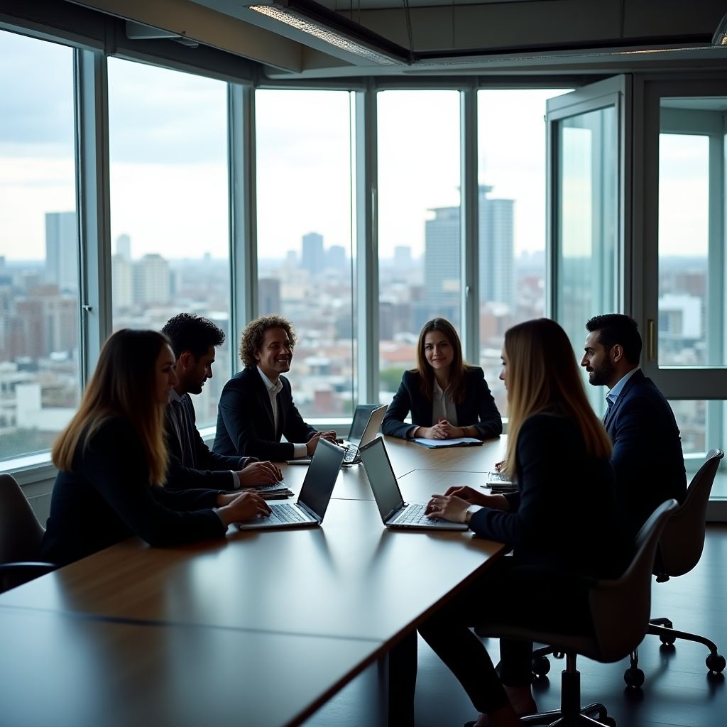 Equipo de asesores financieros profesionales