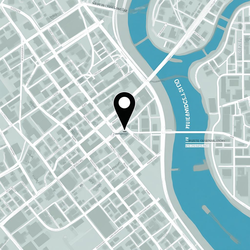 Mapa de ubicación de oficina
